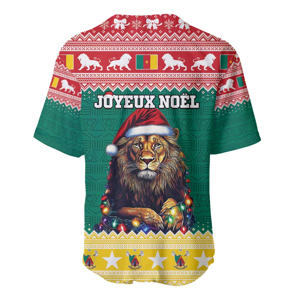 Cameroon Christmas Baseball Jersey Lion African Santa LT15