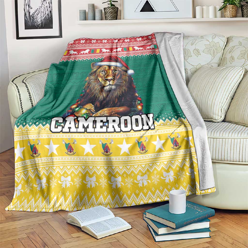 Cameroon Christmas Blanket Lion African Santa LT15