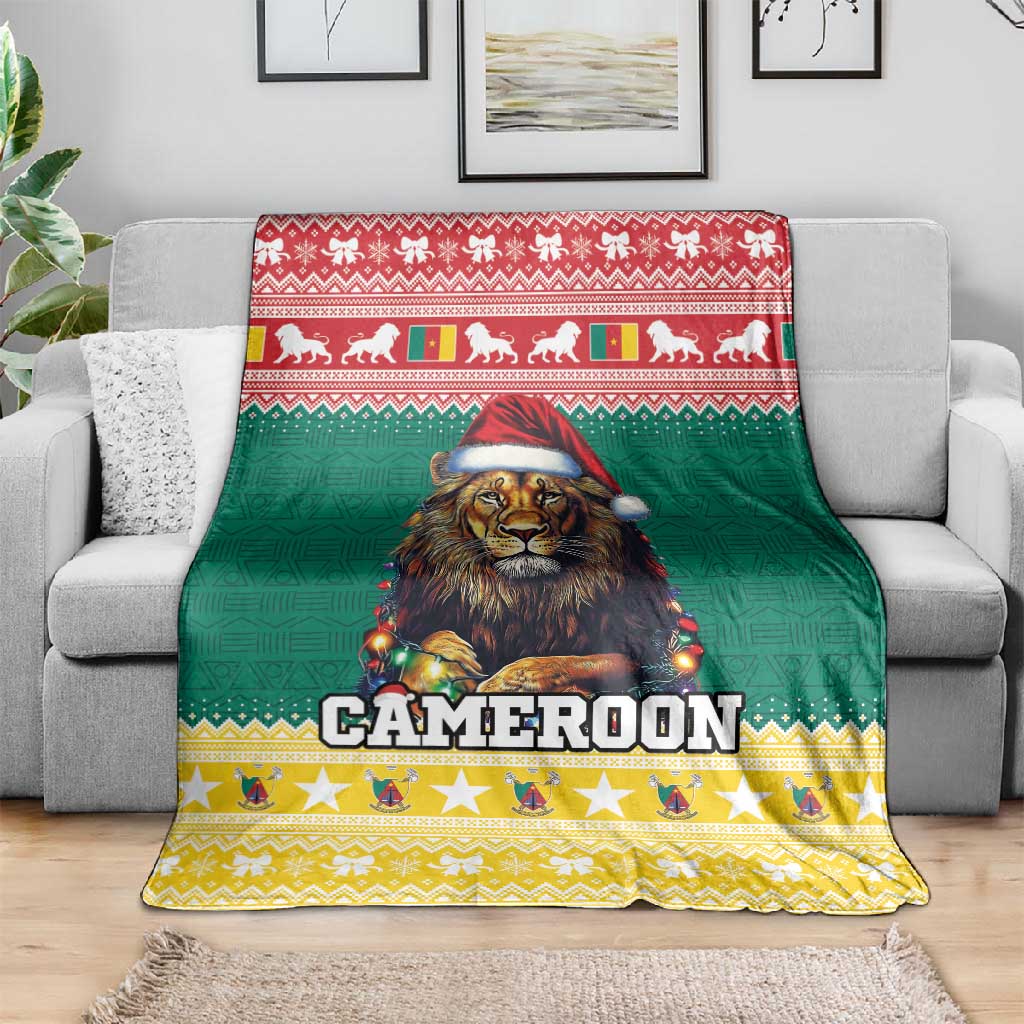 Cameroon Christmas Blanket Lion African Santa LT15