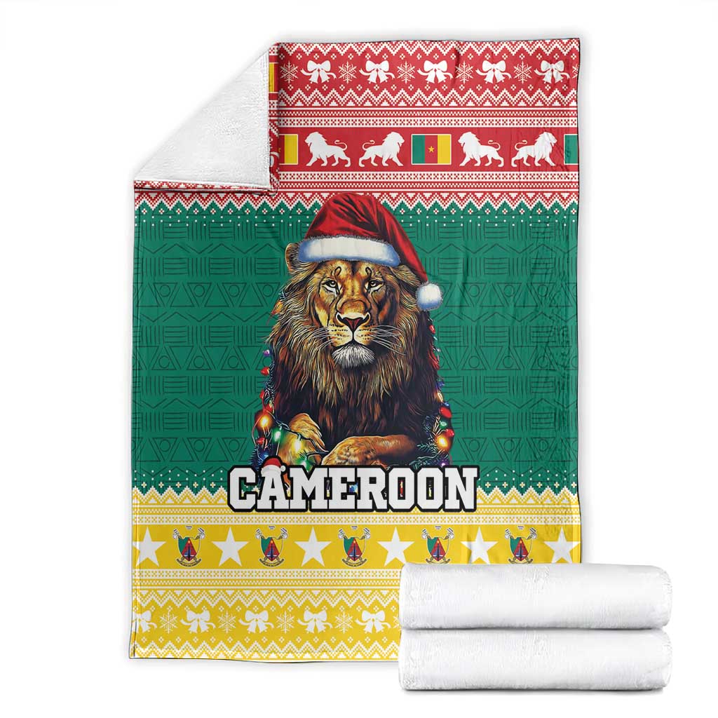Cameroon Christmas Blanket Lion African Santa LT15