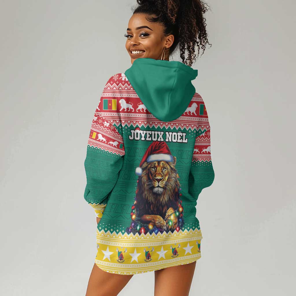 Cameroon Christmas Hoodie Dress Lion African Santa LT15