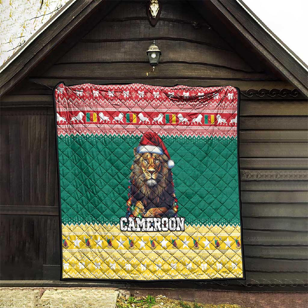 Cameroon Christmas Quilt Lion African Santa LT15