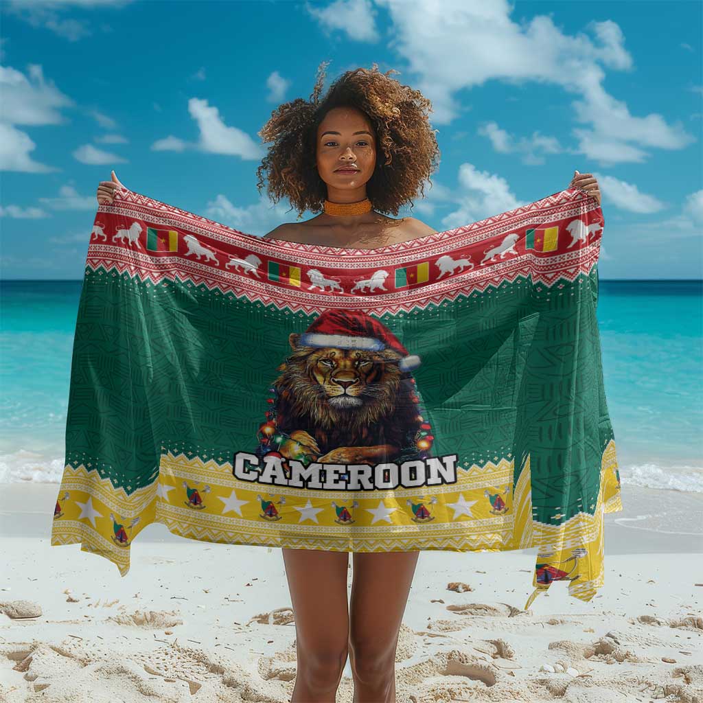 Cameroon Christmas Sarong Lion African Santa LT15