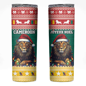 Cameroon Christmas Skinny Tumbler Lion African Santa LT15