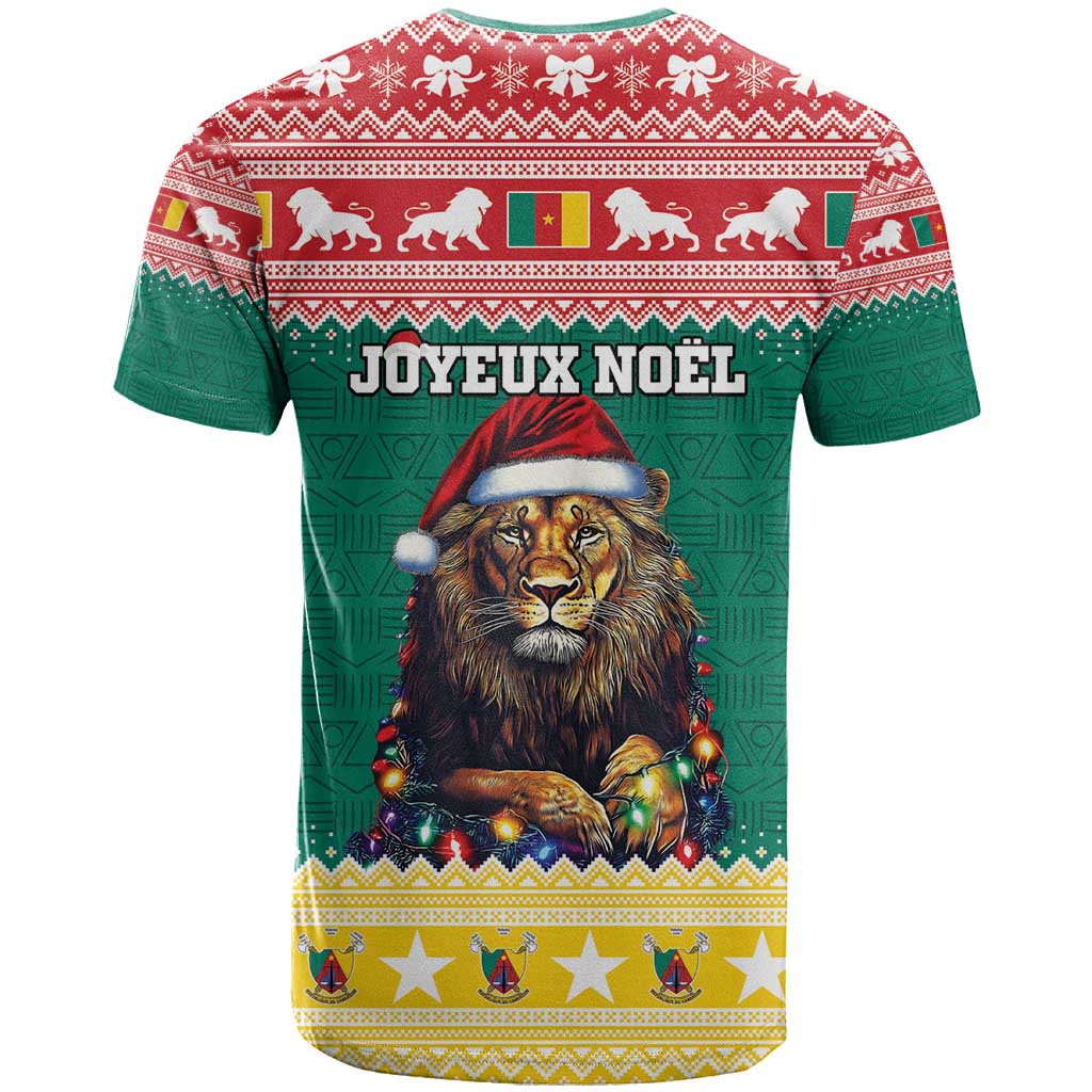 Cameroon Christmas T shirt Lion African Santa LT15