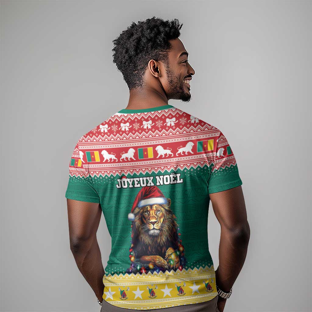 Cameroon Christmas T shirt Lion African Santa LT15