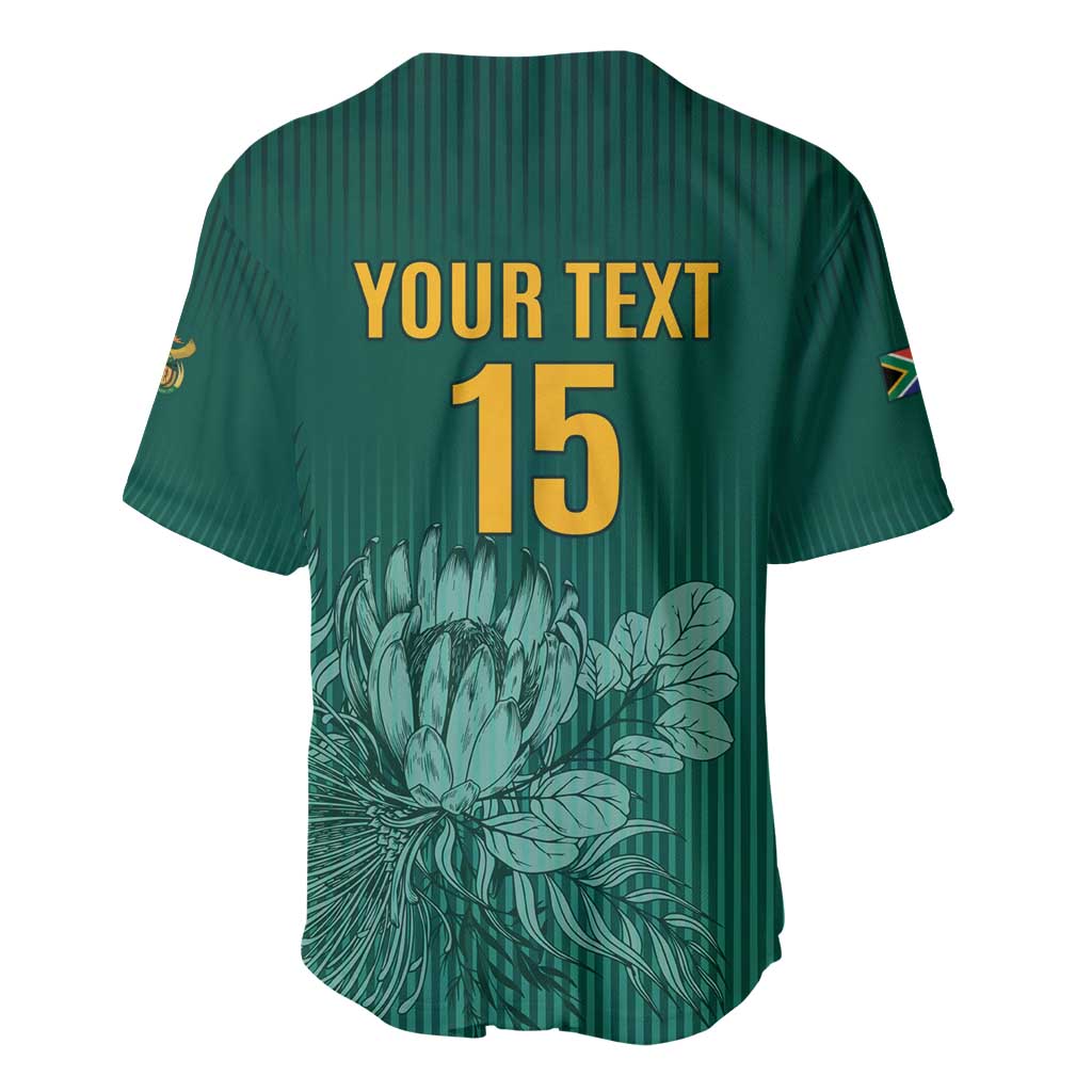 Custom South Africa Cricket Baseball Jersey Come On Proteas LT15