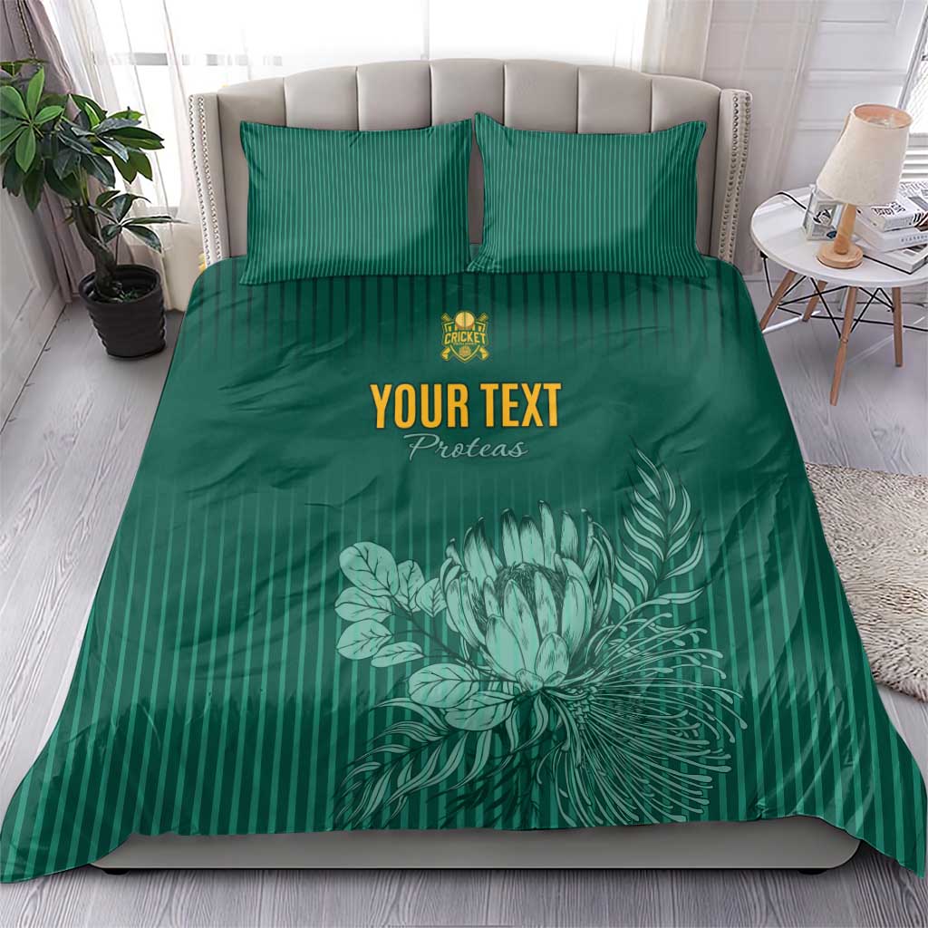 Custom South Africa Cricket Bedding Set Come On Proteas LT15