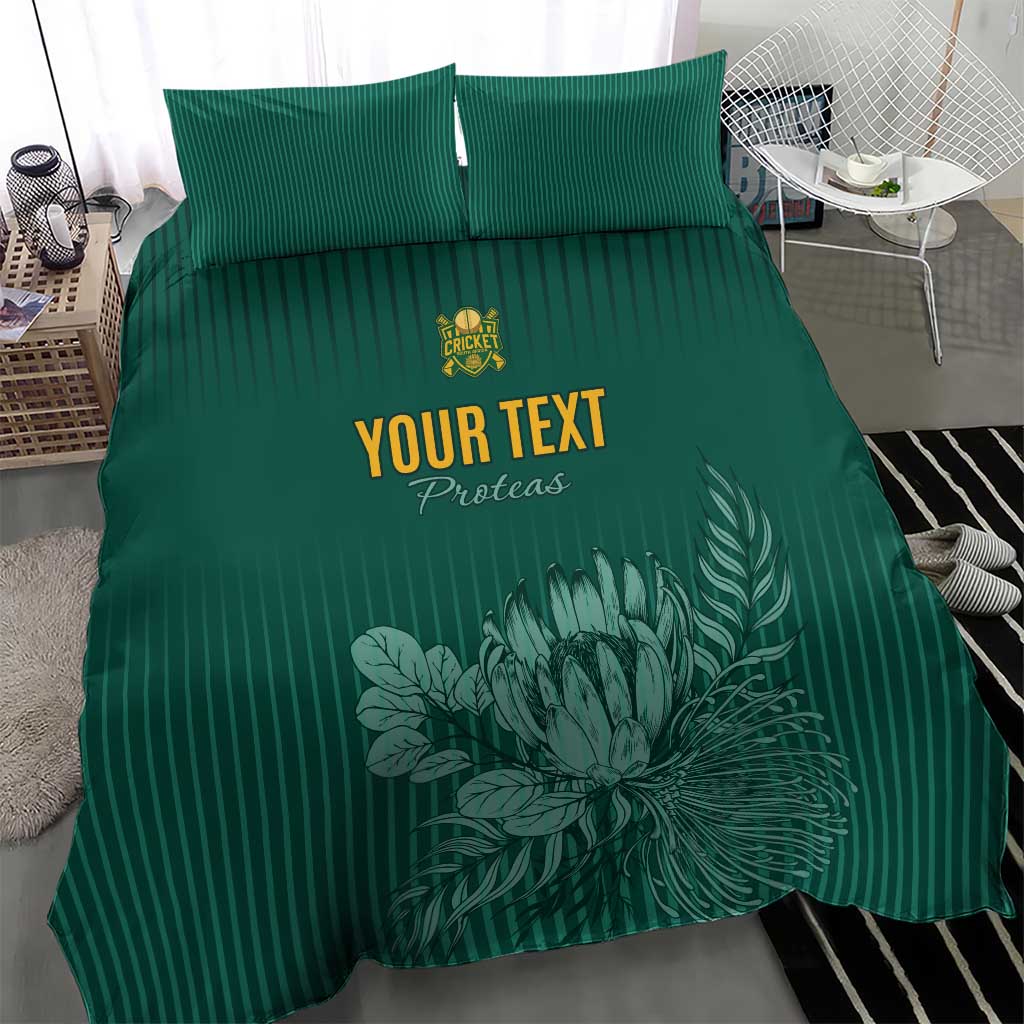 Custom South Africa Cricket Bedding Set Come On Proteas LT15