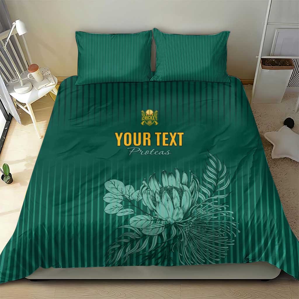 Custom South Africa Cricket Bedding Set Come On Proteas LT15