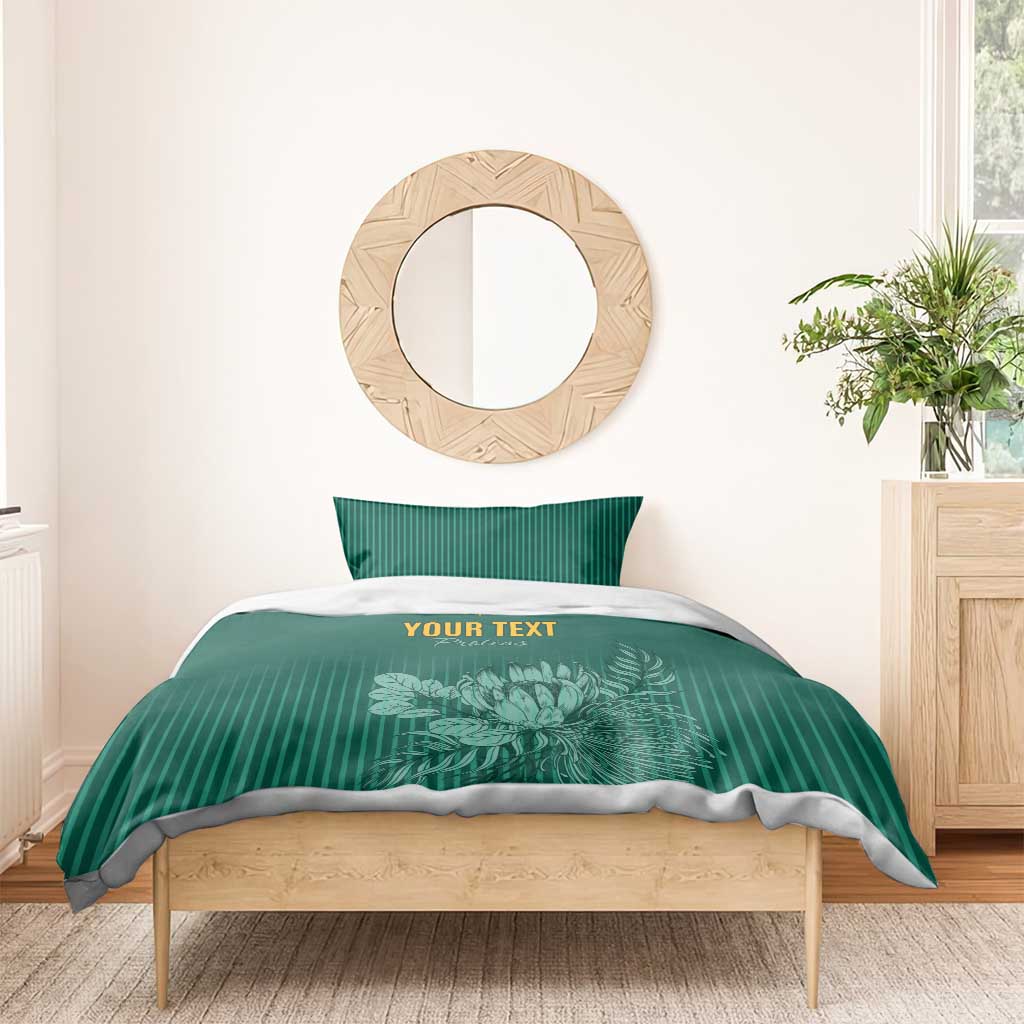 Custom South Africa Cricket Bedding Set Come On Proteas LT15