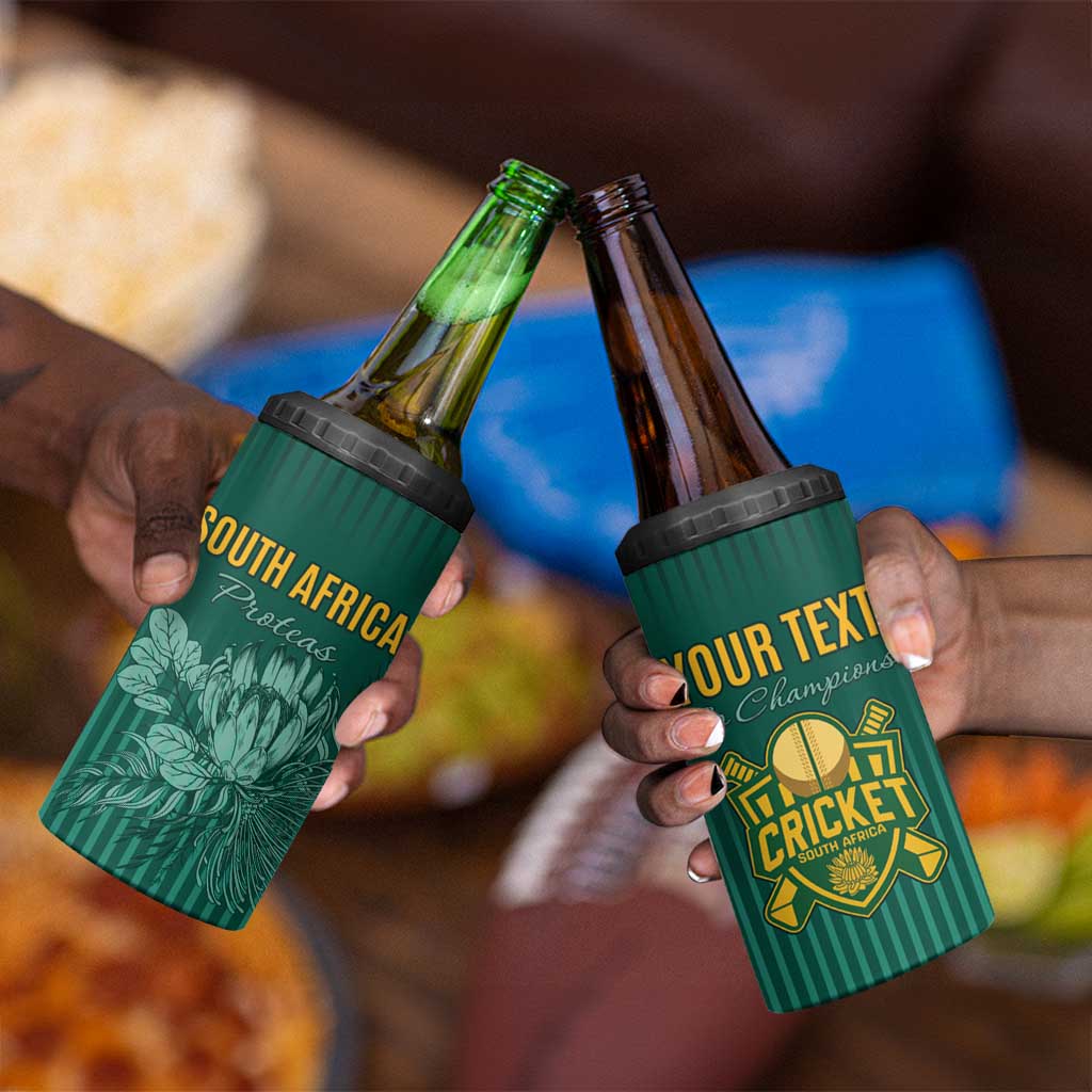 Custom South Africa Cricket 4 in 1 Can Cooler Tumbler Come On Proteas LT15
