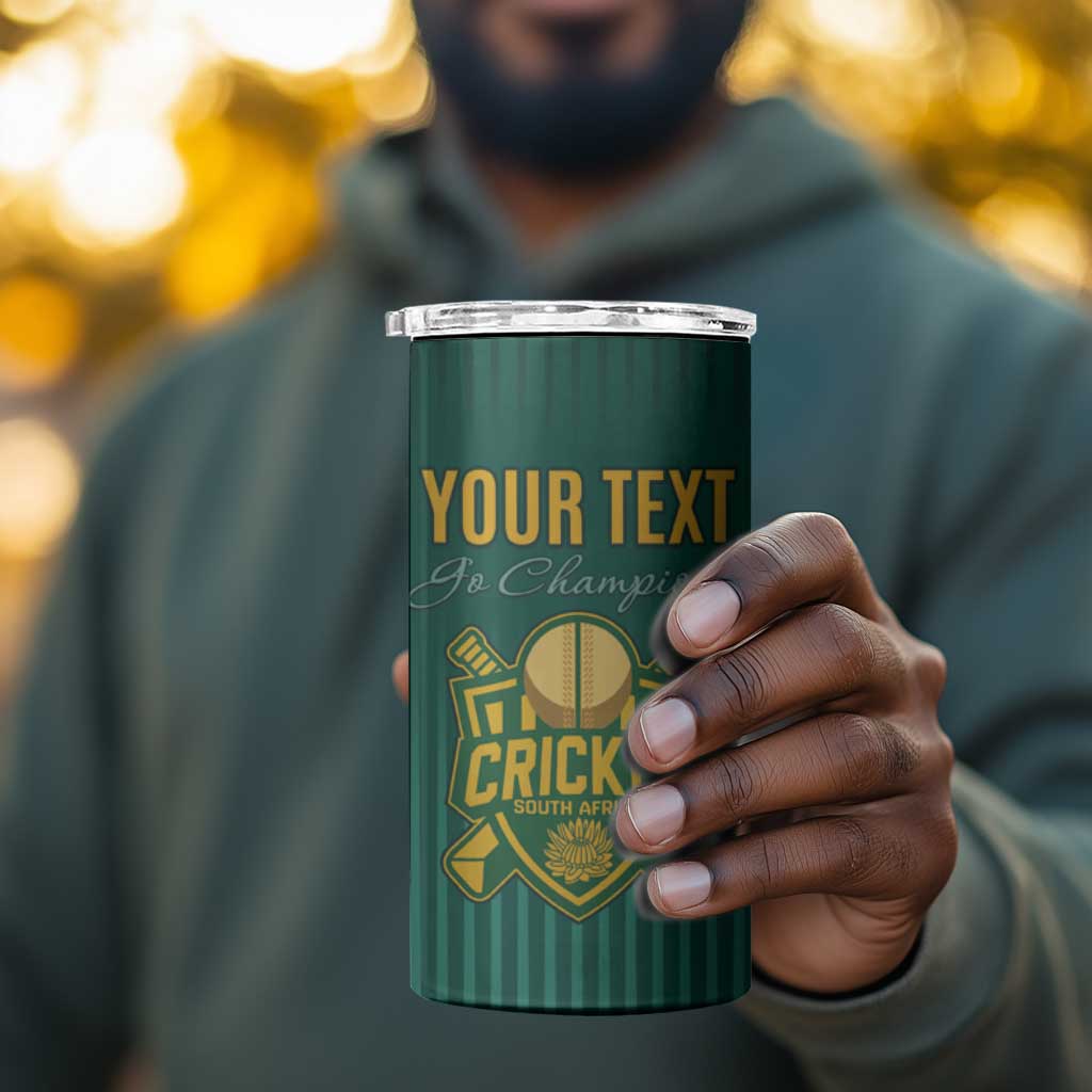Custom South Africa Cricket 4 in 1 Can Cooler Tumbler Come On Proteas LT15