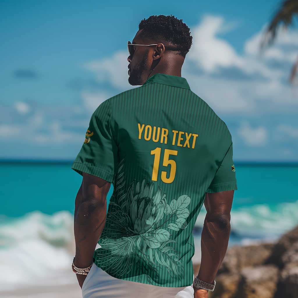 Custom South Africa Cricket Hawaiian Shirt Come On Proteas LT15
