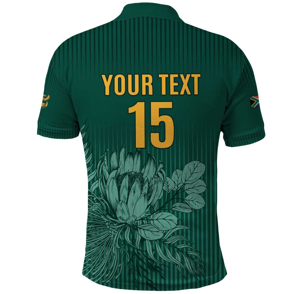 Custom South Africa Cricket Polo Shirt Road To Champions LT15