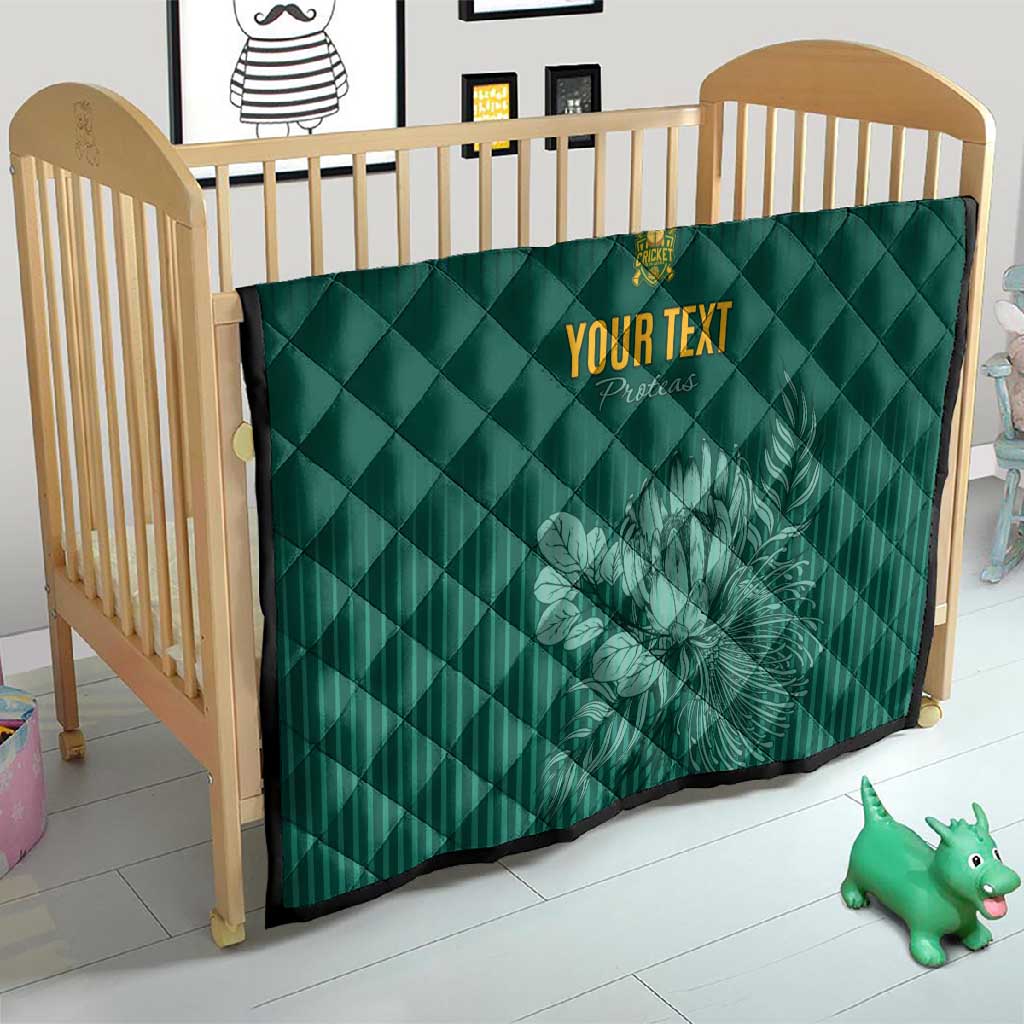 Custom South Africa Cricket Quilt Come On Proteas LT15