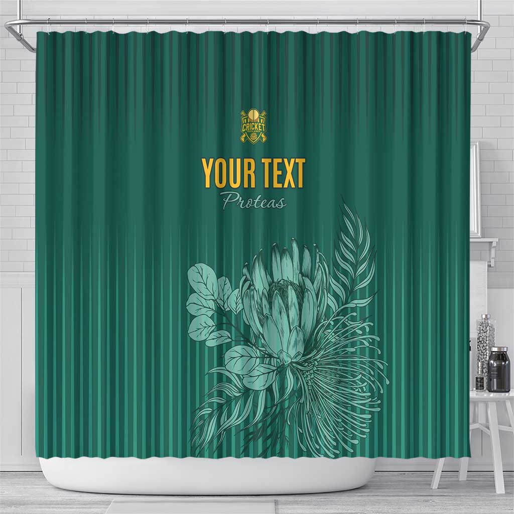 Custom South Africa Cricket Shower Curtain Road To Champions LT15