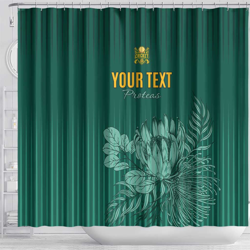 Custom South Africa Cricket Shower Curtain Road To Champions LT15