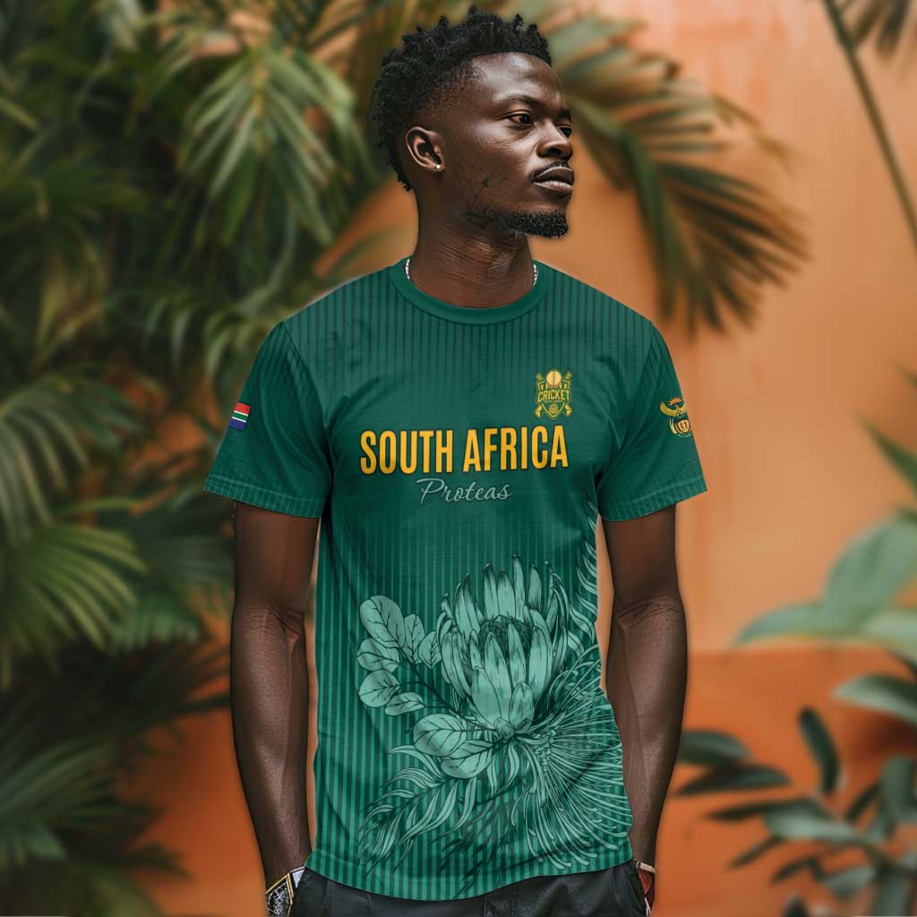 Custom South Africa Cricket T shirt Come On Proteas LT15