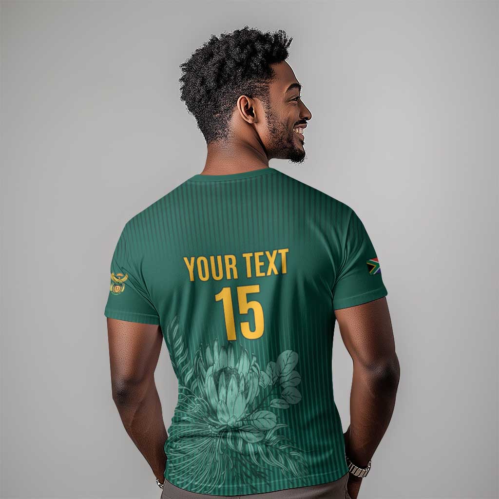 Custom South Africa Cricket T shirt Come On Proteas LT15