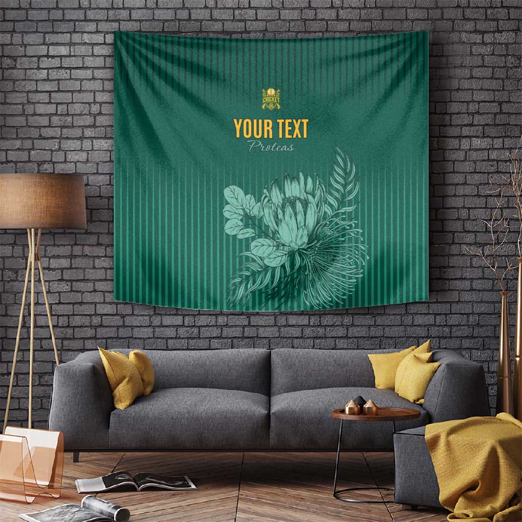 Custom South Africa Cricket Tapestry Come On Proteas LT15