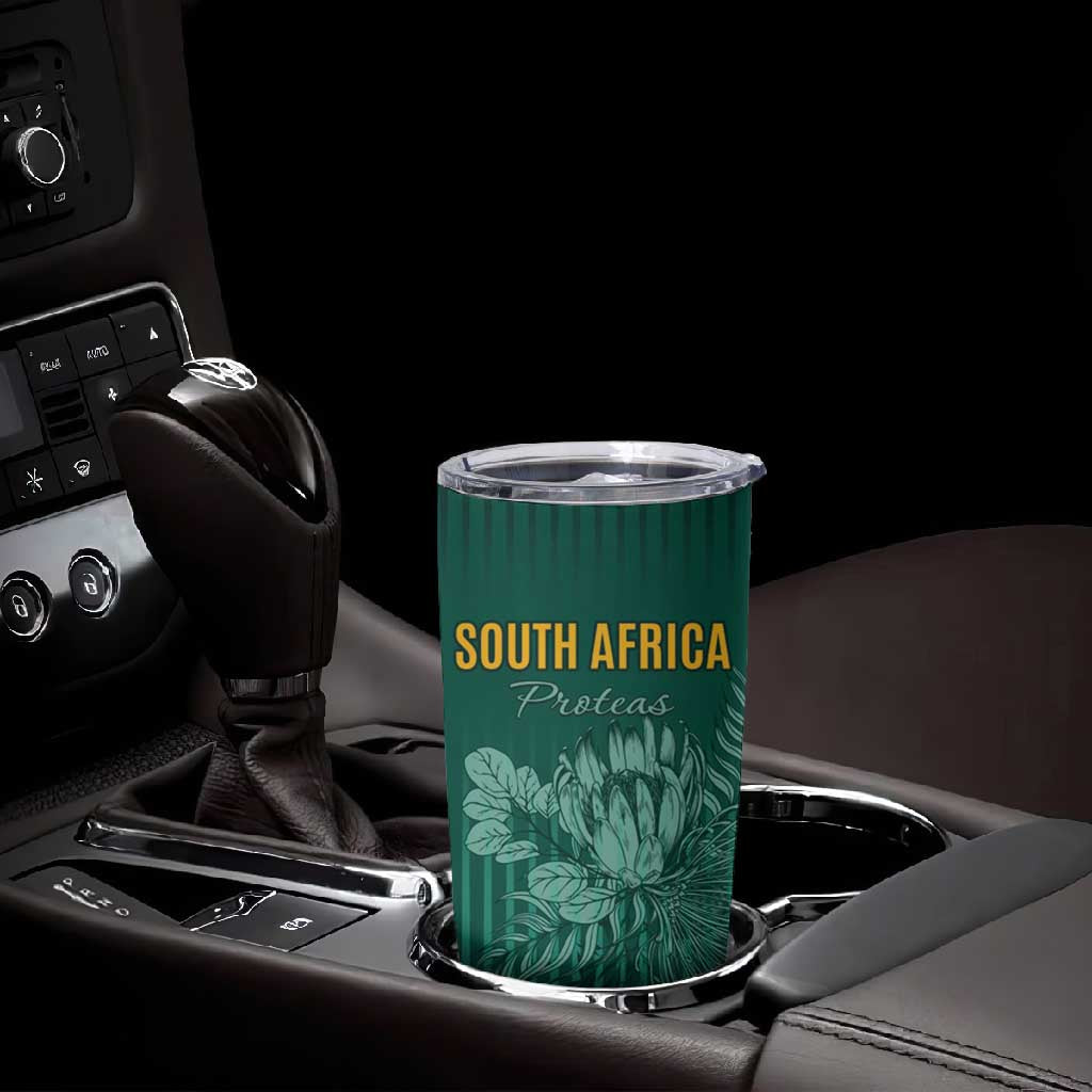 Custom South Africa Cricket Tumbler Cup Come On Proteas LT15