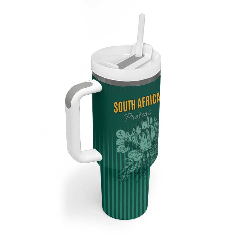 Custom South Africa Cricket Tumbler With Handle Come On Proteas LT15