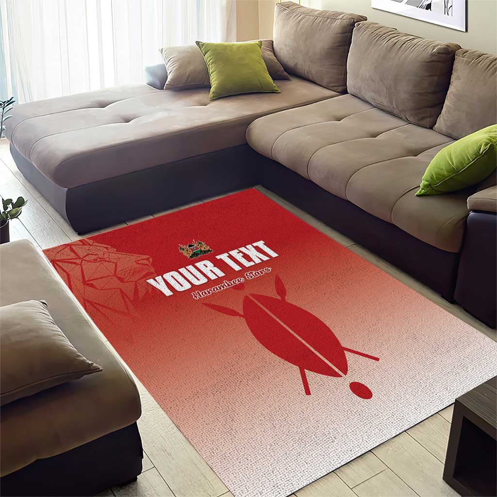 Kenya Football Custom Area Rug Go Harambee Stars Go LT15