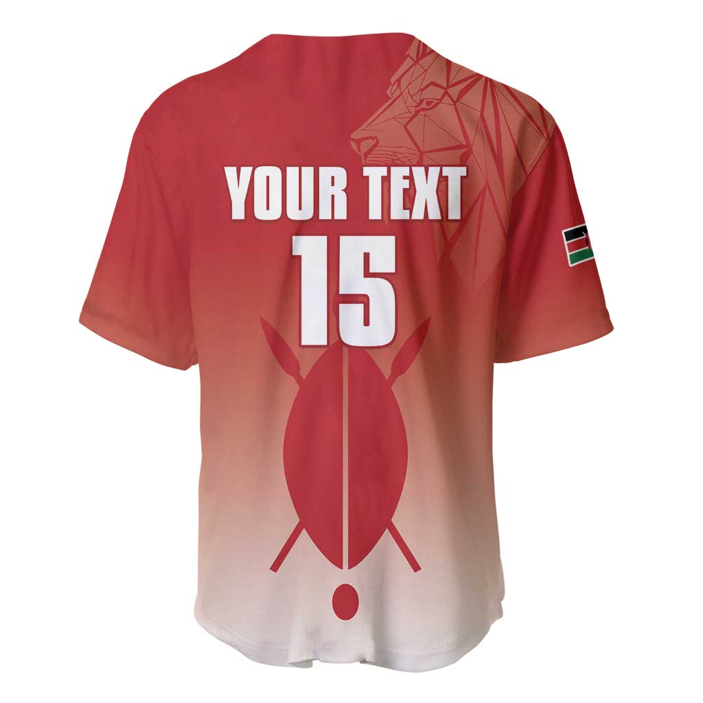 Kenya Football Custom Baseball Jersey Go Harambee Stars Go LT15