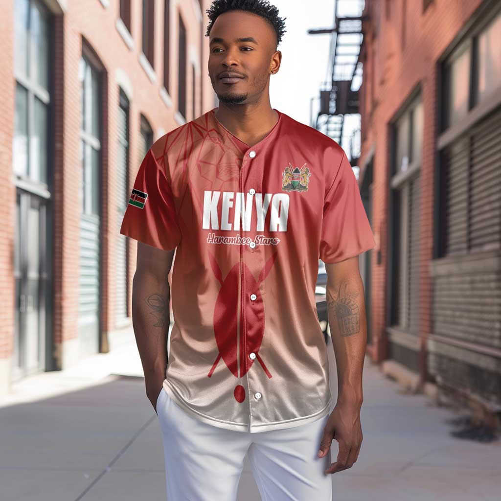 Kenya Football Custom Baseball Jersey Go Harambee Stars Go LT15