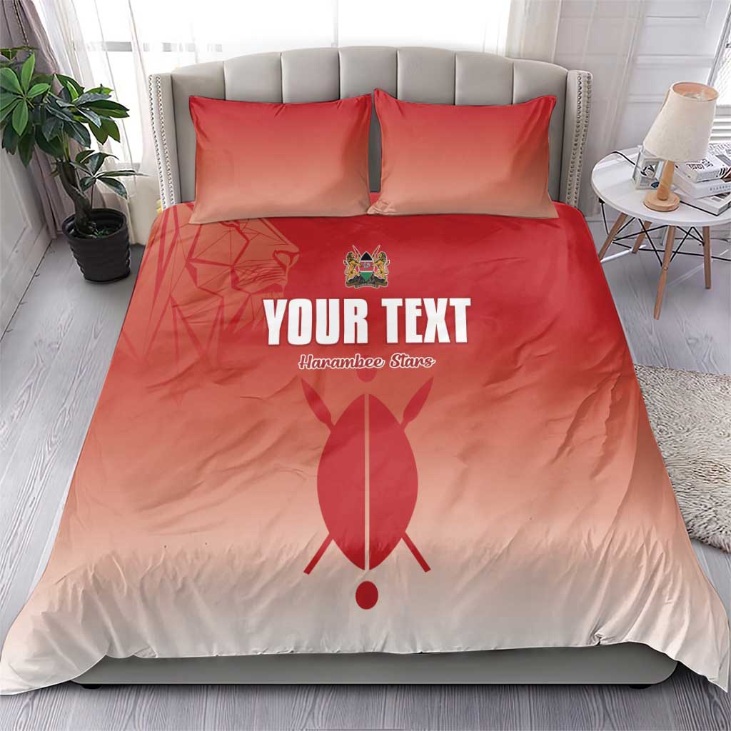 Kenya Football Custom Bedding Set Go Harambee Stars Go LT15