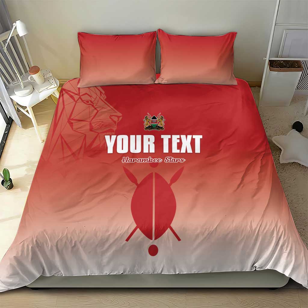 Kenya Football Custom Bedding Set Go Harambee Stars Go LT15