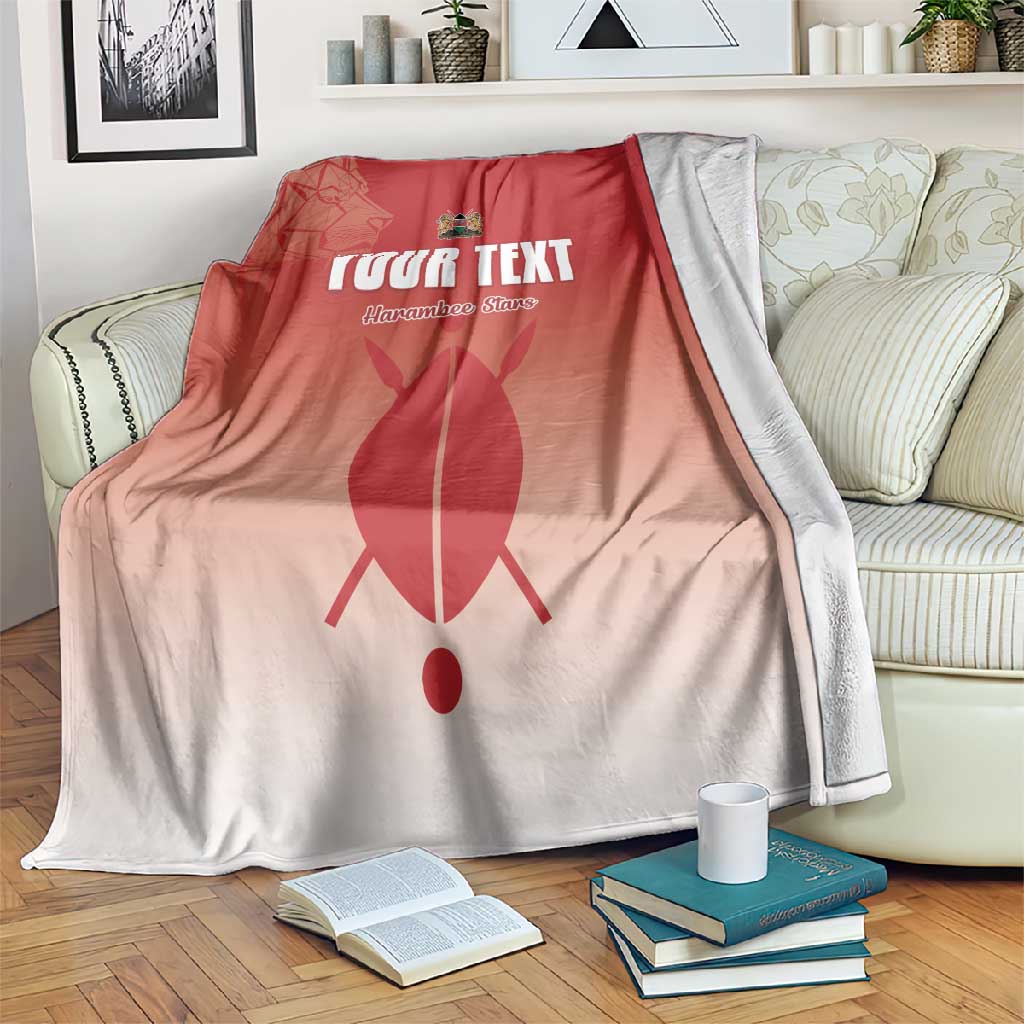 Kenya Football Custom Blanket Go Harambee Stars Go LT15