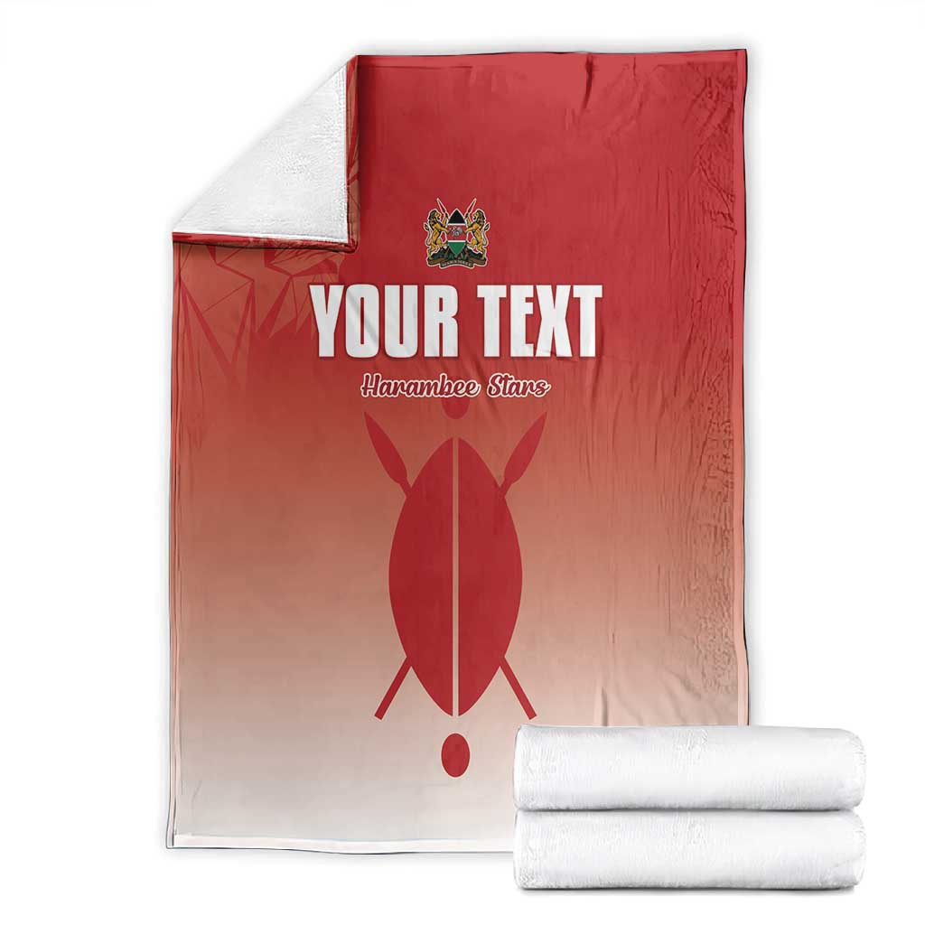Kenya Football Custom Blanket Go Harambee Stars Go LT15