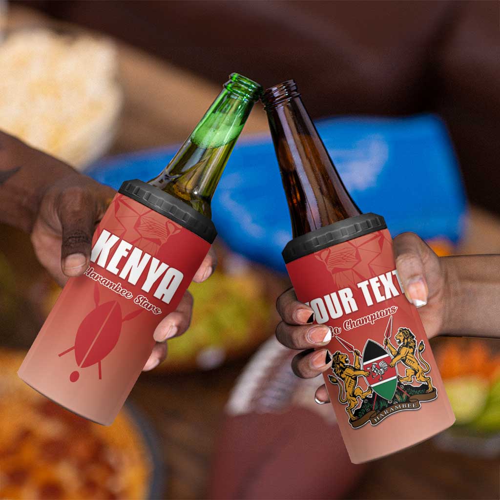 Kenya Football Custom 4 in 1 Can Cooler Tumbler Go Harambee Stars Go LT15