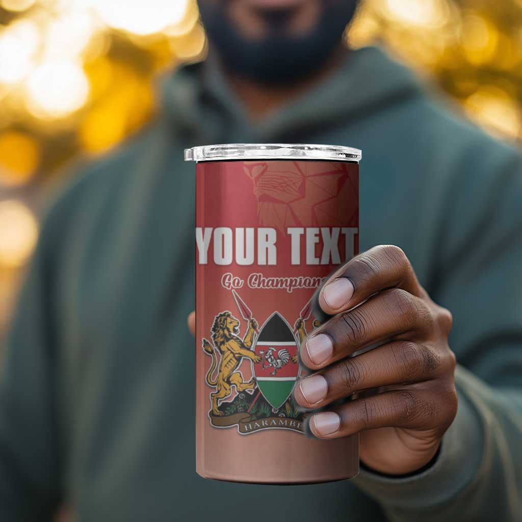 Kenya Football Custom 4 in 1 Can Cooler Tumbler Go Harambee Stars Go LT15