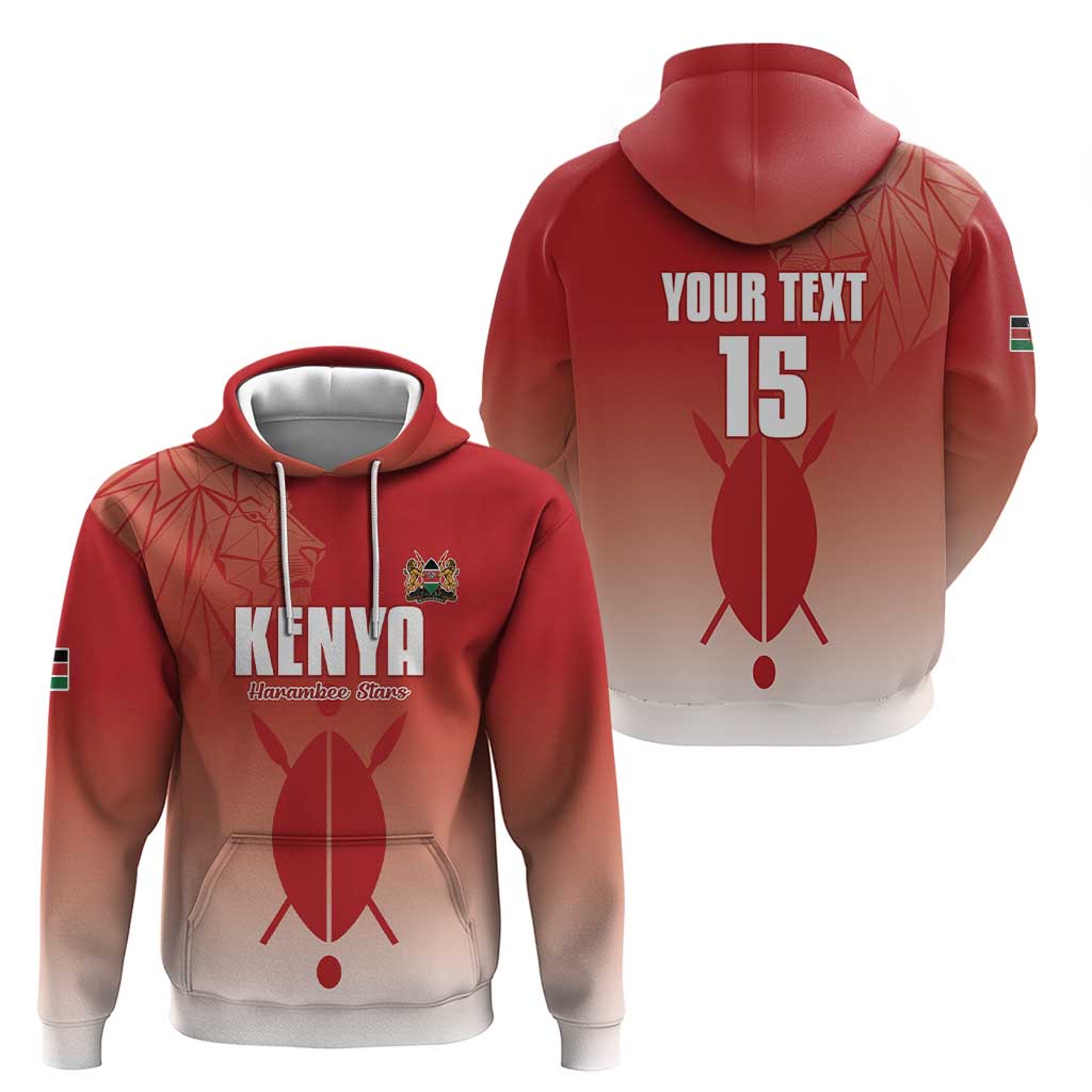 Custom Kenya Football Hoodie Harambee Harambee Stars LT15