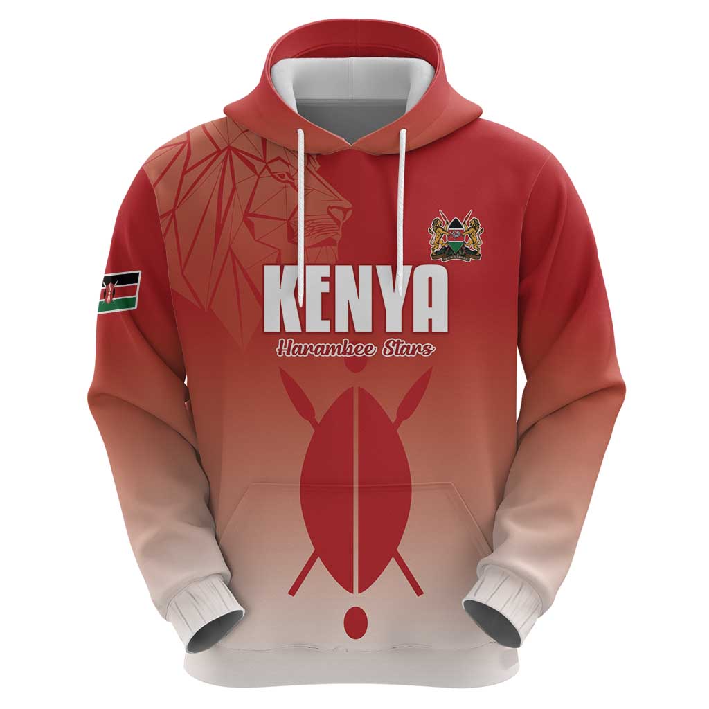 Custom Kenya Football Hoodie Harambee Harambee Stars LT15