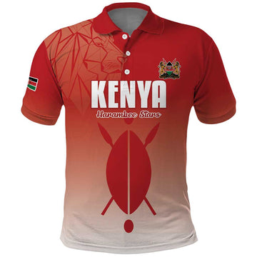 Custom Kenya Football Polo Shirt Harambee Harambee Stars LT15