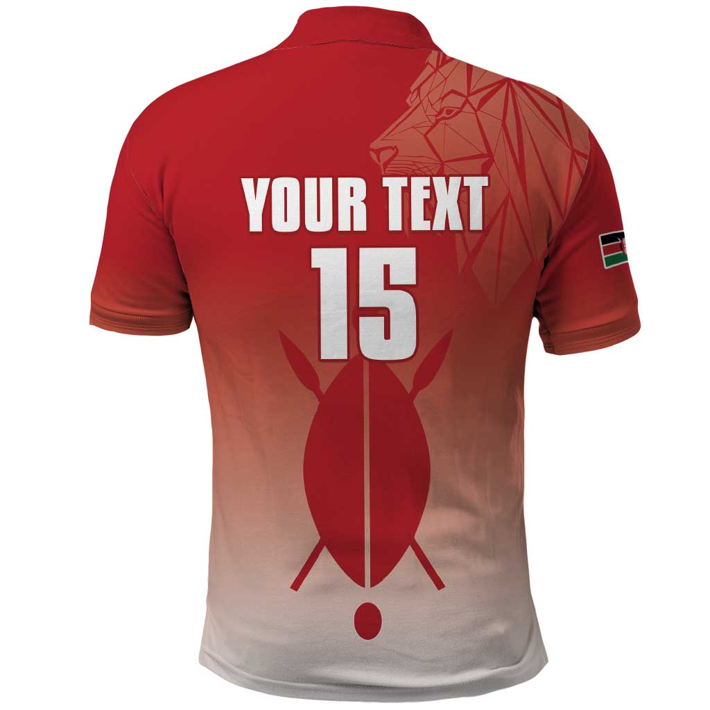 Custom Kenya Football Polo Shirt Harambee Harambee Stars LT15