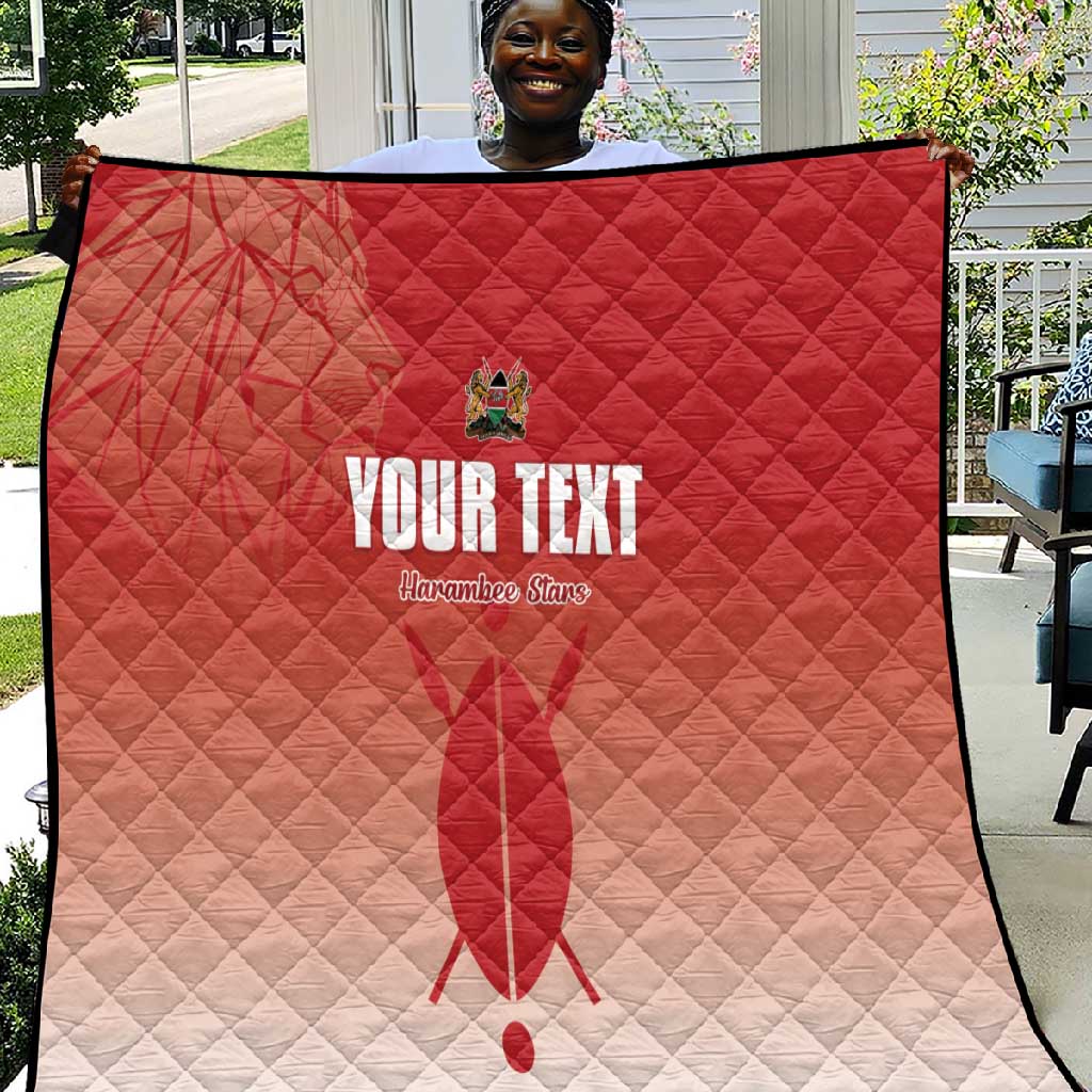 Kenya Football Custom Quilt Go Harambee Stars Go LT15