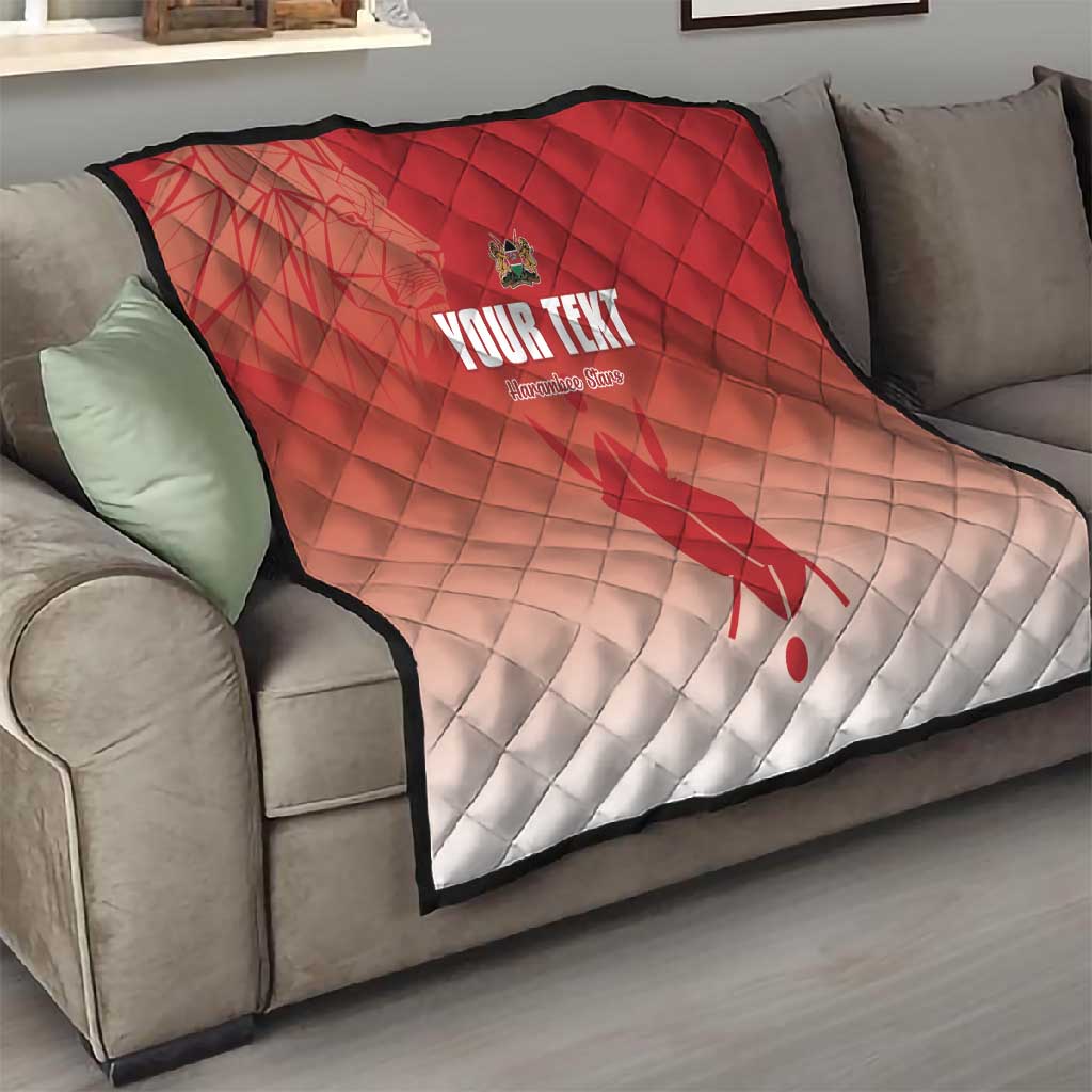 Kenya Football Custom Quilt Go Harambee Stars Go LT15
