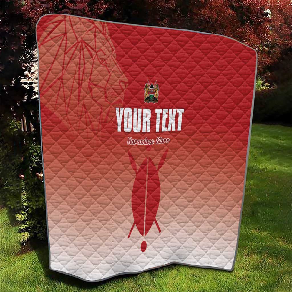 Kenya Football Custom Quilt Go Harambee Stars Go LT15