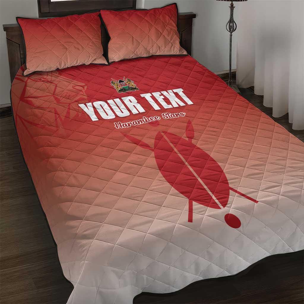Kenya Football Custom Quilt Bed Set Go Harambee Stars Go LT15