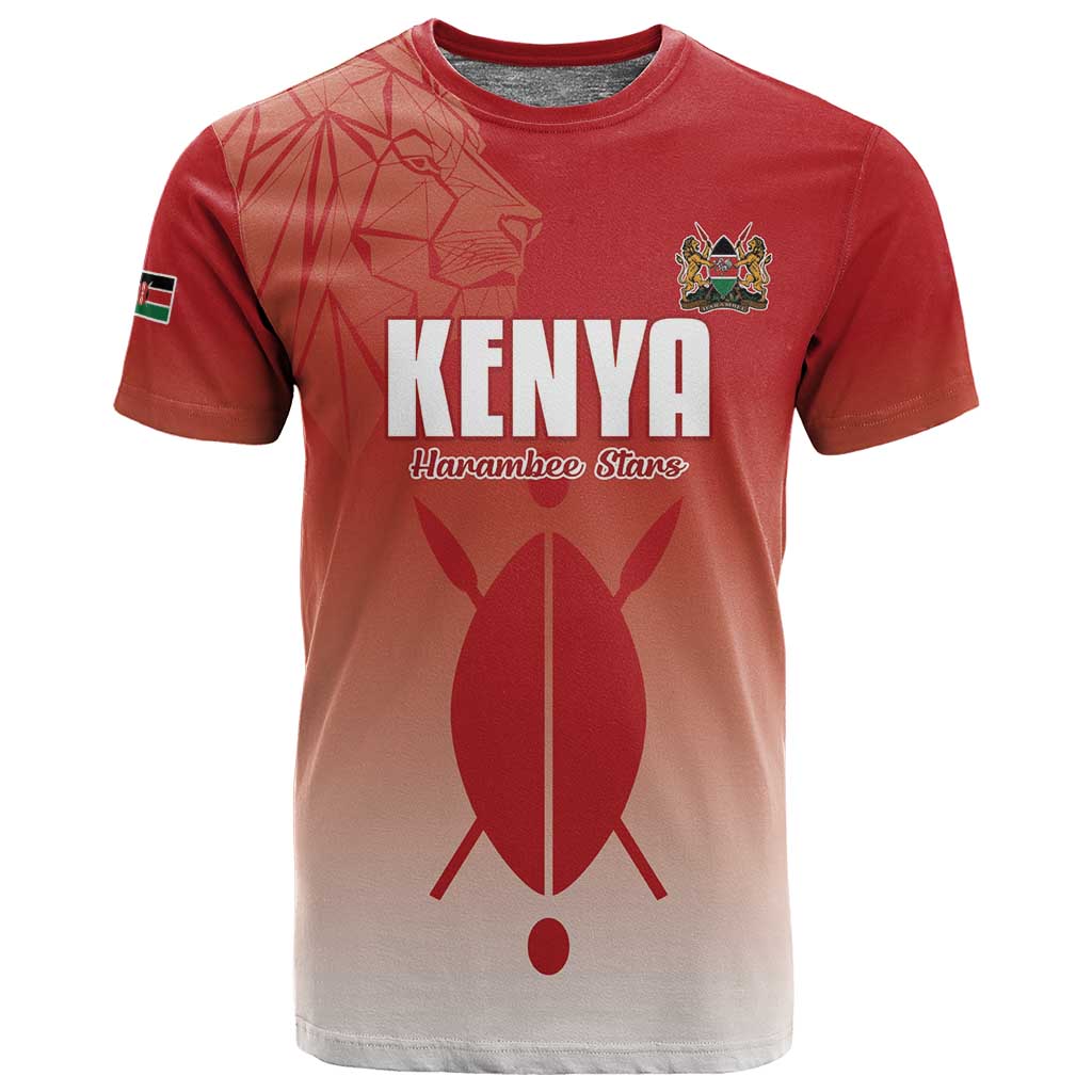 Kenya Football Custom T shirt Go Harambee Stars Go LT15