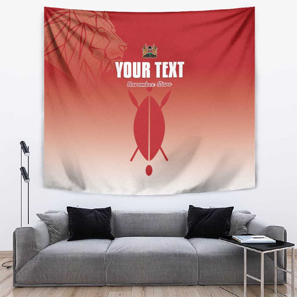 Kenya Football Custom Tapestry Go Harambee Stars Go LT15