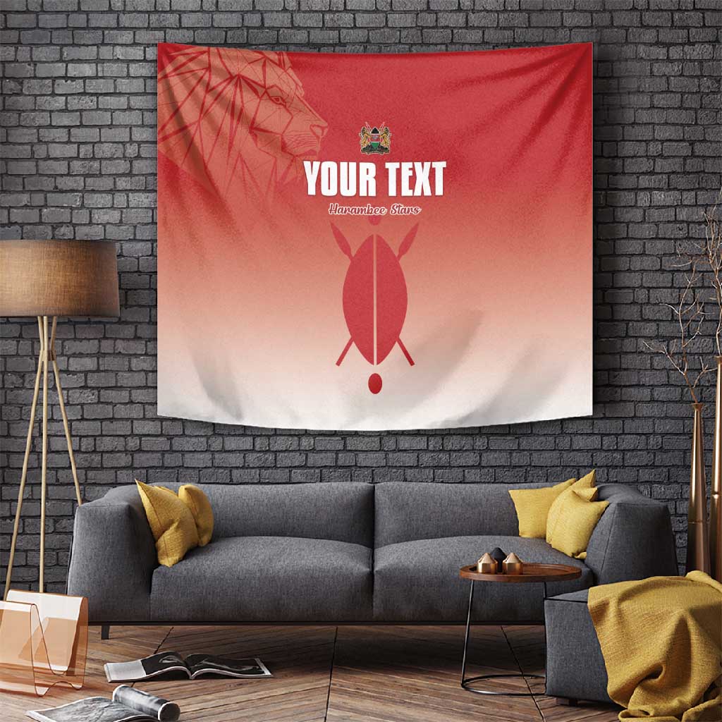 Kenya Football Custom Tapestry Go Harambee Stars Go LT15