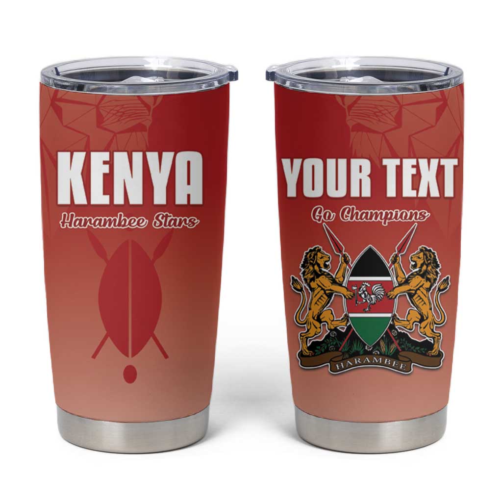 Kenya Football Custom Tumbler Cup Go Harambee Stars Go LT15