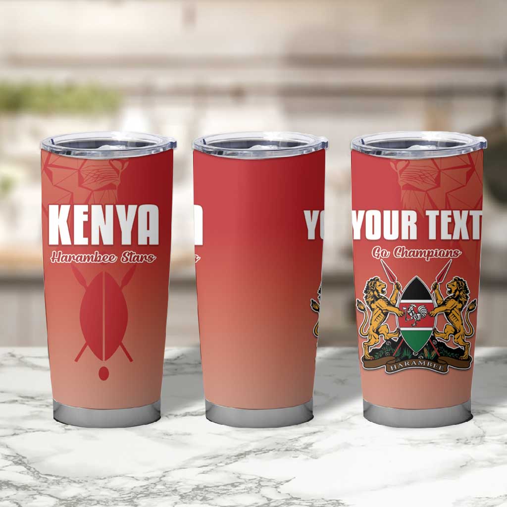 Kenya Football Custom Tumbler Cup Go Harambee Stars Go LT15