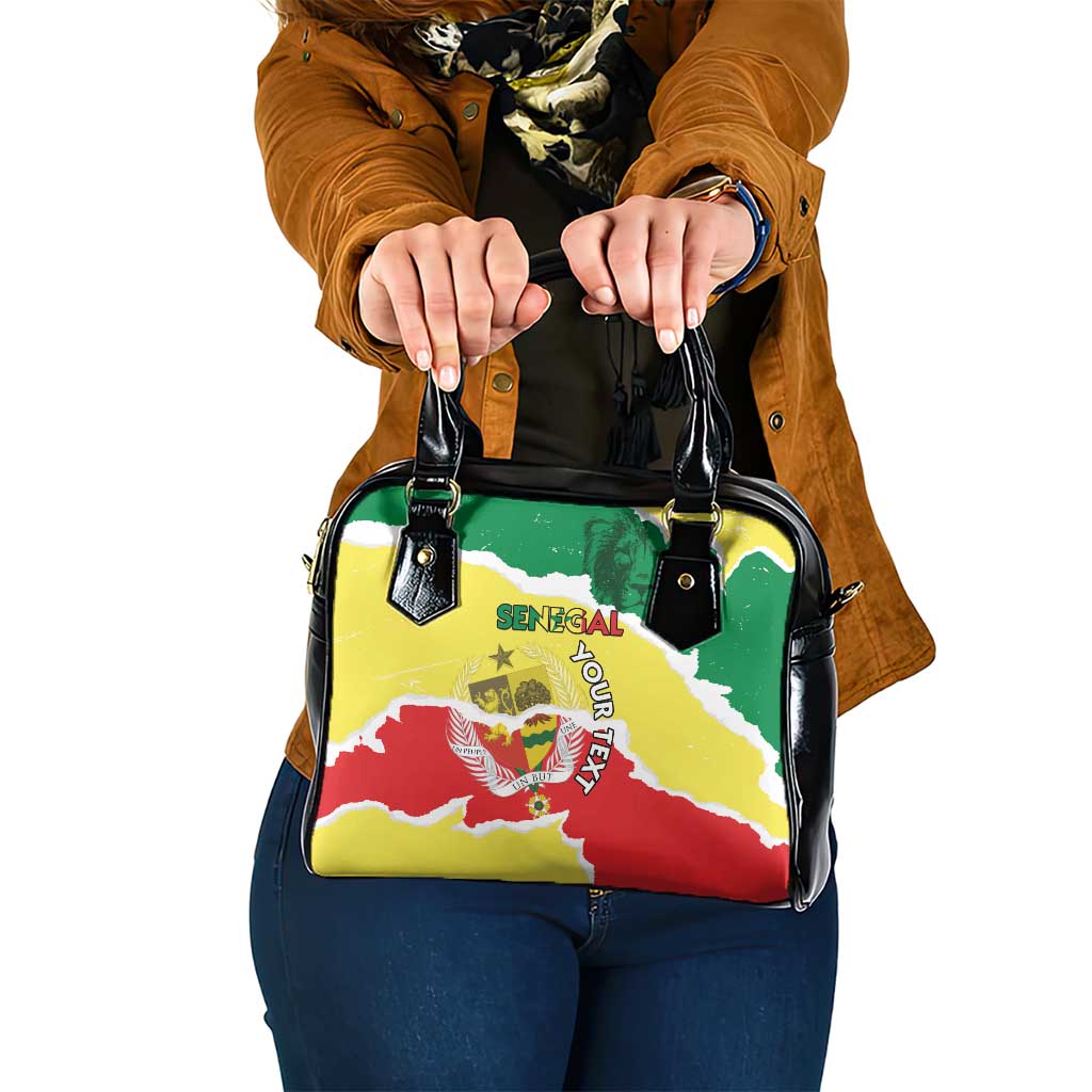 Custom Senegal Beach Soccer 2025 Shoulder Handbag Allez Lions de la Teranga LT15